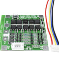 Straight Up Badass 14.8V 4S BMS Protection Board For 18650 Lithium Batteries - PCB layout 56x48mm with wire harness.