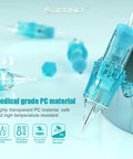 Tattoo Cartridge Needles 0603RLL For Precision Lining And Shading Medical Grade PC Shell With Japanese Stainless Steel Needles Soft On Skin Durable Safe And Consistent Sharpness For Pro Tattoo Artists, blue PC shell