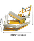 DIY Assembly Line Conveyor Belt Educational Toy For Home Teens Hands On STEM Project With Circular Conveyor Model Learn Mechanics Build Real World Engineering Skills Fun Interactive Learning Tool For Kids And Hobbyists, 39x32x21 cm yellow PP