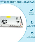 Industrial Switching Power Supply 5V 60A 300W UL Certified Smooth Stable Output, silver metal casing, designed for automation use.