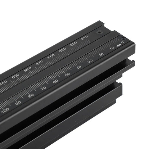Heavy Duty Aluminum Alloy Table Miter Gauge With Precision Angle Fence Fits Table Saw Router Table, detailed adjustment scale.