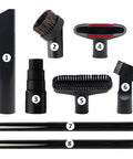 Must Have Vacuum Attachment Kit For 25mm And 32mm Hoses With Two 32mm Extension Wands Crevice Tool And Hose Adapter Eight Piece Set