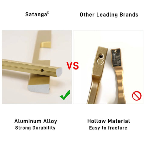 Dope 10 Inch Center Hole Brass Bar Cabinet Pulls Set Five Handles Modern Cupboard Dresser Hardware With M4 Screws Includes Pack Overall Length 11.81 Inches Extra Screws Included In Box For Easy Install