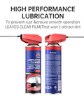 Front and back view of Specialist Silicone Lubricant Spray With Dual Straw Sprays For Doors, Hinges, Bikes, 6.76 Oz.