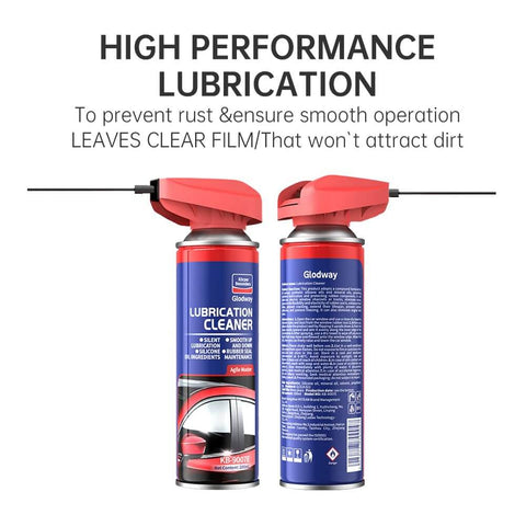 Front and back view of Specialist Silicone Lubricant Spray With Dual Straw Sprays For Doors, Hinges, Bikes, 6.76 Oz.