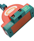 Heavy Duty 32A 0-380V DPDT Knife Disconnect Switch 2 Pole Double Throw Safety Power Disconnect For Industrial Equipment Red And Green Indicator, angled view