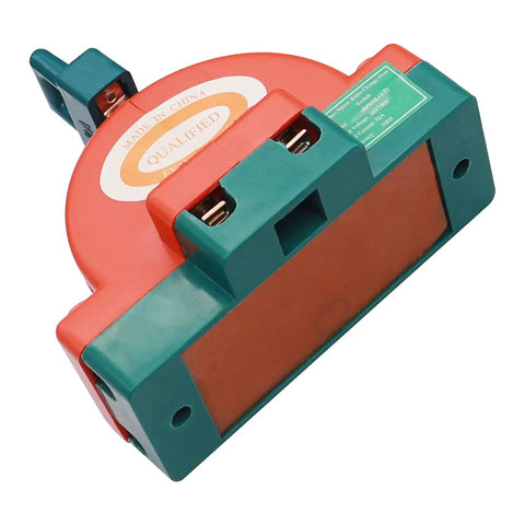 Heavy Duty 32A 0-380V DPDT Knife Disconnect Switch 2 Pole Double Throw Safety Power Disconnect For Industrial Equipment Red And Green Indicator, angled view