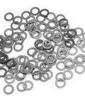 Top Shelf PTFE Coated Nylon Washers 5X8X0 5Mm Set Of One Hundred Pieces For Traxxas Rc Cars, grey nylon spacer rings.