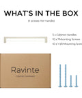 Solid 7.5 Inch Square Cabinet Handles Set Of 30 In Brushed Nickel For Drawers And Kitchen Cabinets, box and screws shown