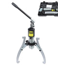 Heavy Duty 20 Ton Hydraulic Bearing Puller Kit For Mechanics Features Two Or Three Jaw Remover Built From Rust Resistant Steel Integrated Pump Hose System Designed To Remove Stuck Parts Fast Without Breaking Anything For Real Mechanics And Shop Work, three-jaw puller in case