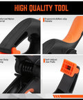 HORUSDY 8-pack 5-inch heavy-duty plastic spring clamps with orange handles