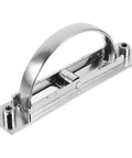 Low Profile Zinc Alloy Recessed Cabinet Pulls Hidden Wardrobe Door Handle For Drawers And Closets 85mm Hole Spacing Durable Concealed Cabinet Hardware