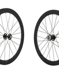 50mm Carbon Fiber Track Wheel Set Matte Finish 3K Fixed Gear Wheelset With Cog for speed junkies shown from side view