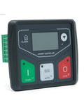 Generator Control Module DC30D Automatic Genset Controller Panel Smart One Unit Set for Reliable Backup Power Plug And Play Setup Intelligent Load Management Industrial Diesel And Gas Gen Set Control System front view with LCD, start, auto, stop buttons