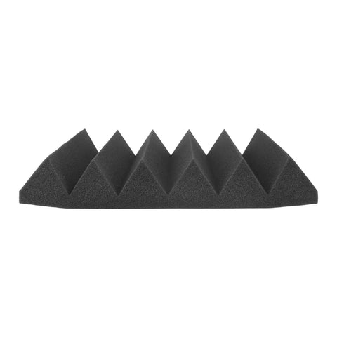 Premium Sound Absorbing Foam Acoustic Panels 12 Pack For Home Studio Recording Room Wall Tile Echo Control Noise Dampening black triangular panel
