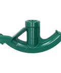 Premium 90 To 180 Degree Pipe Bender Kit Crafted From Durable Cast Iron Manual Tube Former, green bender head detail.