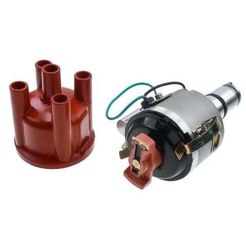 Ignition Distributor With Cap And Rotor For Classic Volkswagen Beetle Campmobile Fastback Karmann Ghia Rabbit Scirocco 1.5L 1.6L Four Cylinder Engine Replacement