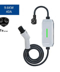 Plug And Play Portable EV Charger Featuring Type 2 And Nacs Connectors With 32 Amp 7Kw High Speed Electric Vehicle Charging Station with 9.6KW output.