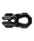 Billet Aluminum Winch Shackle For Synthetic Line, Lightweight Heavy Duty Winch Attachment With 19,000 Lb Working Load, Black
