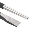 Close-up of chisel and pin punch from Sixteen Piece Mechanic Punches And Chisel Set Built To Last Heavy Duty Anti Rust Steel Pro Grade Tool Kit