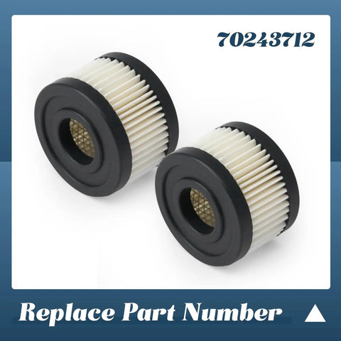 Two Pack Compressor Filter Element 70243712 For Ingersoll Rand 1WF72 4YW07 SS3 Replacement Part Top Tier Air Filter Cartridge