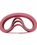 Heavy Duty Timing Belt For 3D Printers And Robotics Featuring Heat Resistant Build And Smooth Power Transfer Made For Atp10 Machines. Pink ribbed design.