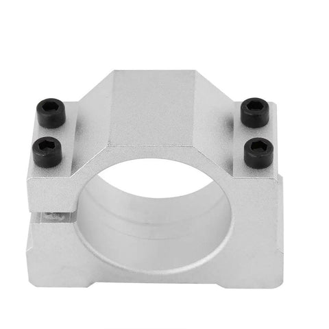 Top view of Heavy Duty Adjustable Cast Aluminum Spindle Motor Mount Bracket Clamp 52mm for CNC Router Engraving Machine.