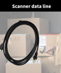 Flat USB Barcode Scanner Cable 2M for MS5145 MS9540 MS7120 MS9590 MS1690 with gold plated connectors in warehouse setting