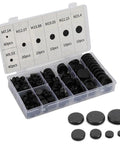 200 Piece Rubber Grommets Assortment Kit With 7 Size Options For Easy Wire Pass-Through In Metal Panels And Frames Includes 14mm, 9.53mm, 12.07mm, 15.88mm, 19.05mm, 22.23mm, 25.40mm Grommets For DIY Auto Electrical And Home Projects, black rubber grommets in storage case