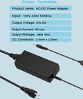 Beefy 24V DC Power Supply 4A 96W 100 240V AC To 24V DC Switching Adapter With 5.5x2.5mm Plug For LED Strip Lights CCTV Cameras