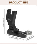 Pro Grade Multifunction Hem Guide Presser Foot For Sewing Machines Durable Black Steel Attachment Delivers Smooth Even Hemming On Thin Fabrics And Lace Perfect For Home Sewing Projects And Small Garment Factory Work, 3.3cm product size