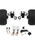 Turn Your Ride Into An Electric Powerhouse With This 24V 250W Dual Wheel Cart Conversion Kit 10 Inch Wheel Set displayed