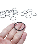 Killer Heavy Duty Rubber O Ring Sealing Kit Black Assortment 10 Mm To 200 Mm Outer Diameter Fits Pipelines Industrial Systems Automotive Low Pressure Hydraulics No Stress Fixes Top Notch Tool Get Job Done Right First Time Now black rubber O-ring in hand