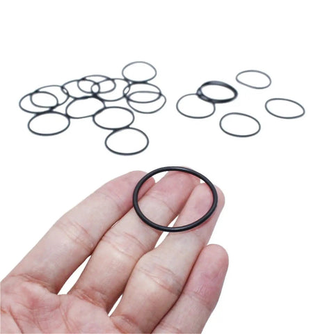 Killer Heavy Duty Rubber O Ring Sealing Kit Black Assortment 10 Mm To 200 Mm Outer Diameter Fits Pipelines Industrial Systems Automotive Low Pressure Hydraulics No Stress Fixes Top Notch Tool Get Job Done Right First Time Now black rubber O-ring in hand