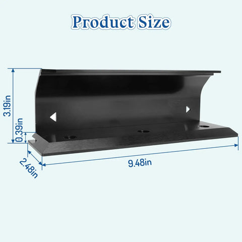 Top Shelf Heavy Duty Door Barricade Security Lock Travel Safe Kick Resistant Floor Brace Solid Aluminum Alloy Bulletproof Portable Hotel Room Anti Theft Shield dimensions 9.48in x 3.19in x 2.48in.