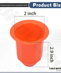 Kickass Magnetic Fire Sprinkler Covers 30 Pack Orange Ceiling Head Guard Paint Shield showing size dimensions 2 inch by 2.9 inch.