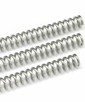Dope Compression Springs Kit For DIY Projects And Repairs, Two 304 Stainless Steel Springs, close-up view of three coiled springs