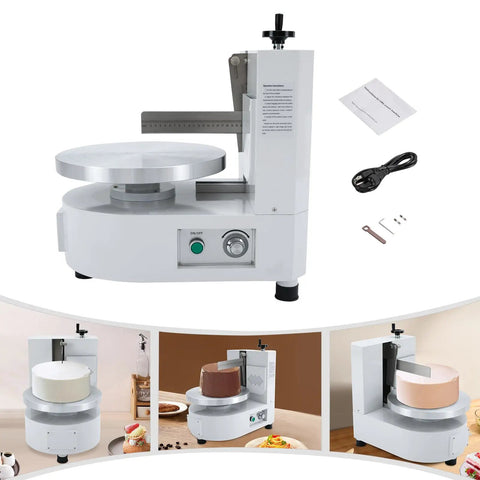 High Performance Cake Decorating Turntable With Adjustable Speed For Even Coating On Four To Twelve Inch Cakes All Metal Build.