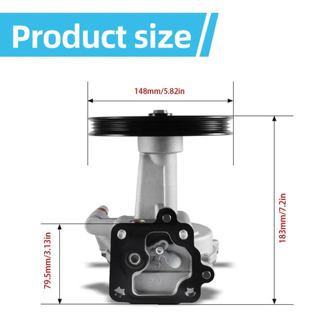 TAUTOY vacuum pump with black pulley and silver metal housing; front view