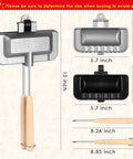 Dimensions of Stove Top 4 In 1 Sandwich Maker And Panini Grill for hot dogs, grilled cheese, and pocket sandwiches
