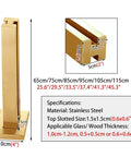 Heavy Duty 304 Stainless Steel Glass Railing Post With Smooth Brushed Finish And Rock Solid Base, 10cm x 10cm base size.