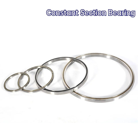 Precision Thin Wall Constant Section Bearing KAA15AG0 with 0.1875 inch thickness displayed from multiple angles.