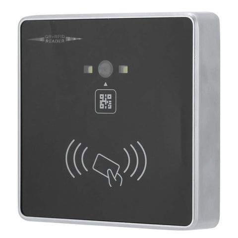 2D QR Access Control Card Reader And Barcode Scanner For Wiegand RS232 RS485 TTL with black front panel for office building entry