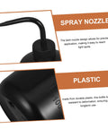 Two Pack Plastic Squeeze Bottles With Curved Nozzle For Precise Plant Watering And Cleaning, Perfect For Succulents, Terrariums, And Fish Tank Maintenance, Narrow Space Access, Easy Bottom Cleaning black plastic squeeze bottle with curved spray nozzle