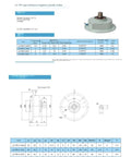 Compact Magnetic Powder Brake For Industrial Machines With Stable Torque Output Ready To Roll Easy Install And Disassemble High Operational Adaptability Durable Quiet Performance Ideal For Precise Control In Tight Spaces 0.2kg Model, including technical specifications and diagrams.