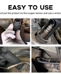 Oxygen Sensor Socket With Side Wire Cutout For Quick No Fuss O2 Sensor Removal And Installation, shown in use on vehicle.