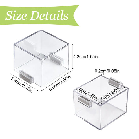 Magnetic Button Switch Cover Guard Transparent Clear Plastic Push Button Protector 1 Pack with size dimensions in inches