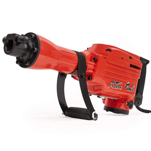 No Sweat 2200W Electric Demolition Hammer Jackhammer Featuring Point Flat Scraping Chisel Bits To Smash Concrete Break Brick And Strip Floors Like A Champ For Seasoned Pros And Dedicated Diy Builders