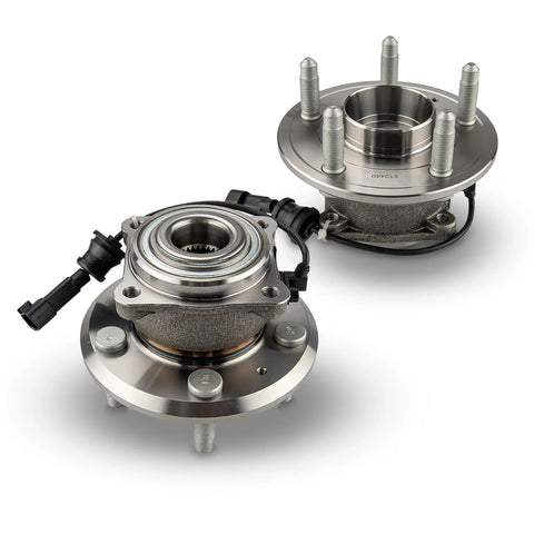 Rear Wheel Bearing Hub Assembly With ABS For Chevy Equinox 2010 2017 And GMC Terrain 2010 2017 5 Lug 2 Pack Wheel Bearing Replacement Premium Grade Durable Steel Sealed Bearings OEM Style Fit Easy Install.
