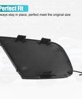 Pair Front Left And Right Bumper Tow Hook Covers For Lexus CT200h 2014 2015 2016 2017 Replacement Tow Eye Cap OE 5212776904 5212876904 Direct Fit OE Style Easy Install, black